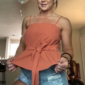 NWOT Burnt orange dress tank